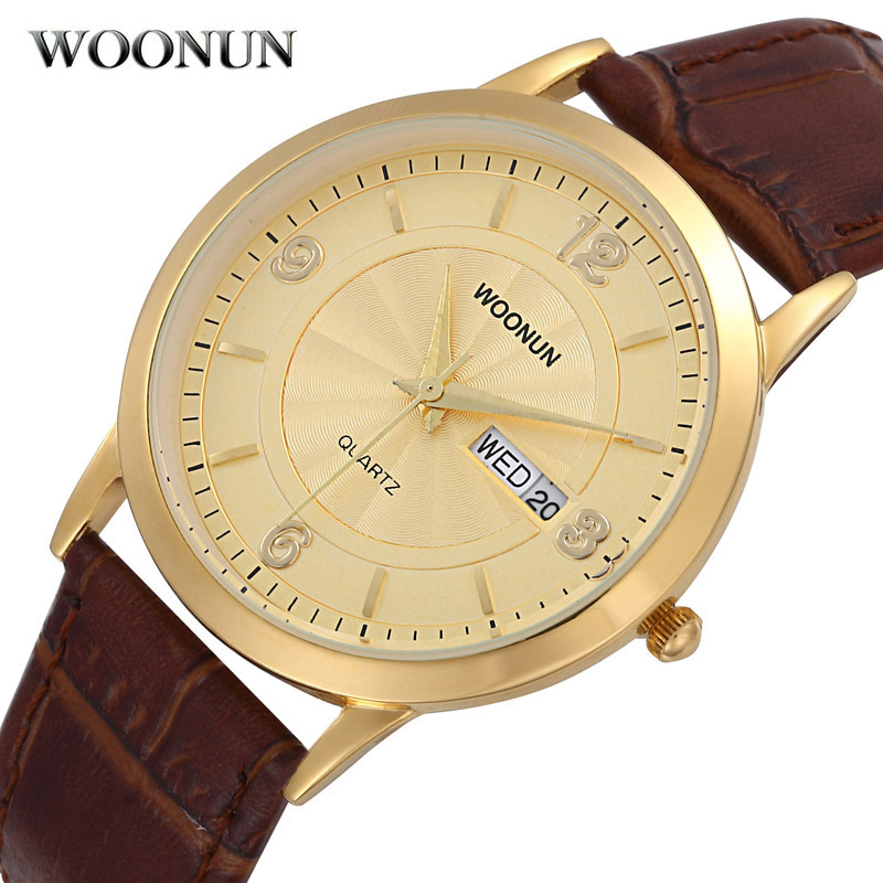 Luxury Watch Holder For Men - WOONUN-reloj de cuarzo ultradelgado para hombre,