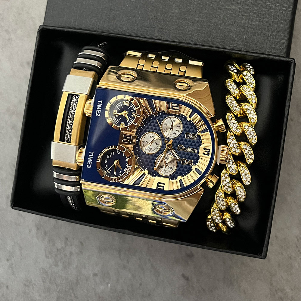 Luxury Watch Face - Reloj de cuarzo luminoso, resistente al