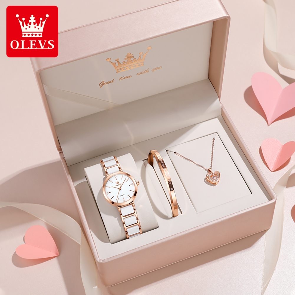 Luxury Watch Quartz - OLEVS Reloj de mujer 5877 Reloj