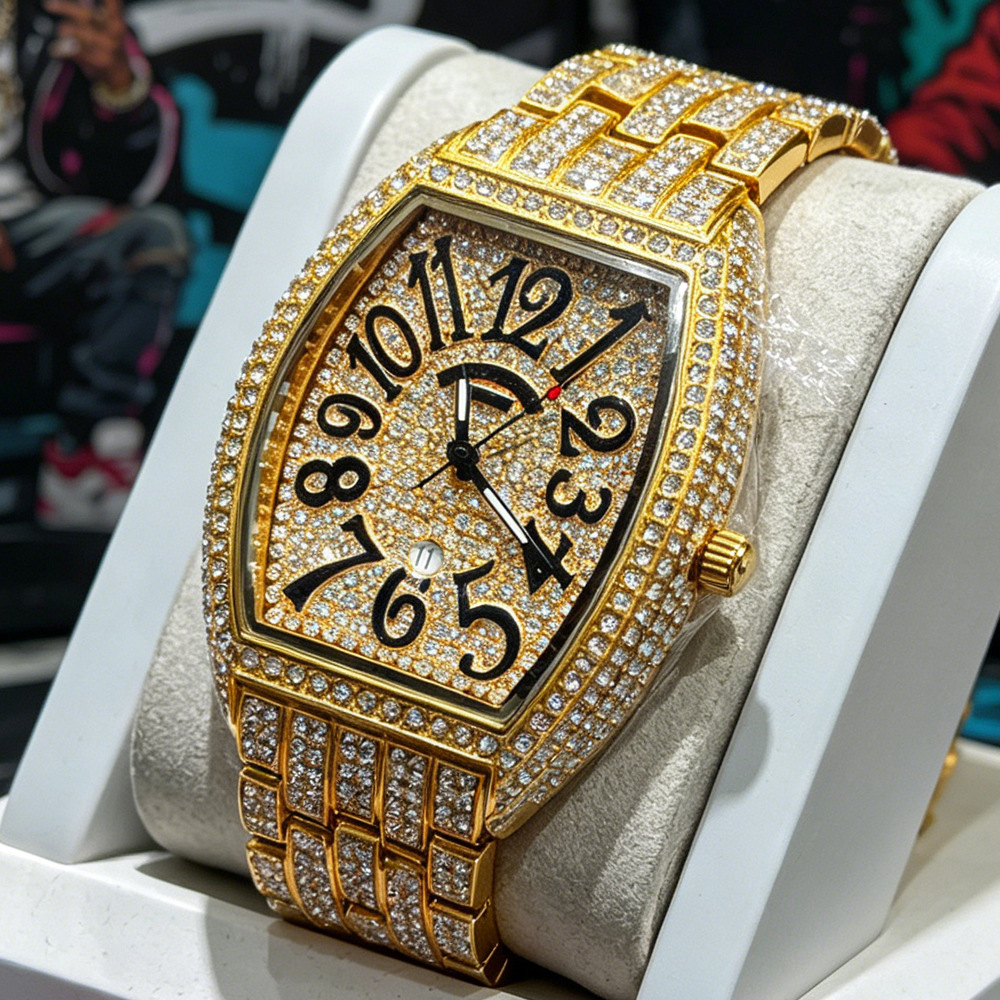 Luxury Watch Brands Logo - Reloj de Cuarzo Tonneau Sin Logotipo,