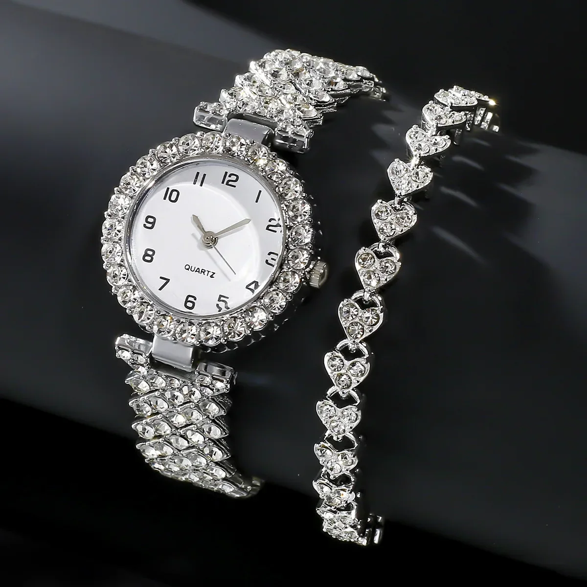 Luxury Watch Female - 1 Uds./2 uds. Conjunto de reloj