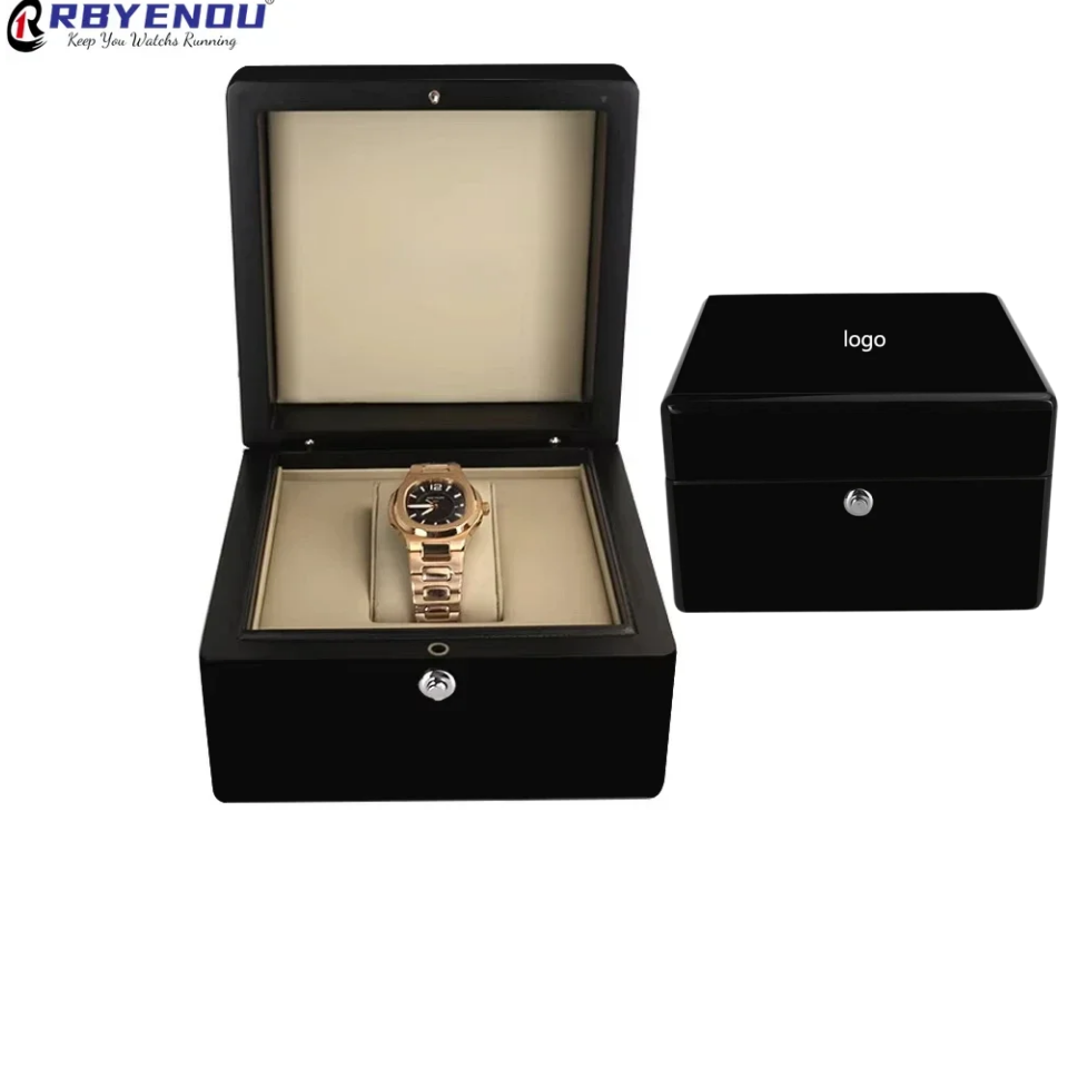 Luxury Watch Brands Logo - Caja de Reloj de Madera de