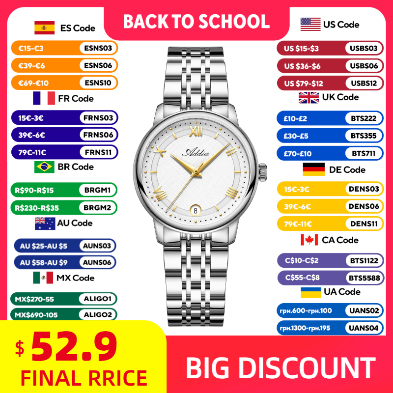 Luxury Watch Female - ADDIES Nuevo reloj de lujo para