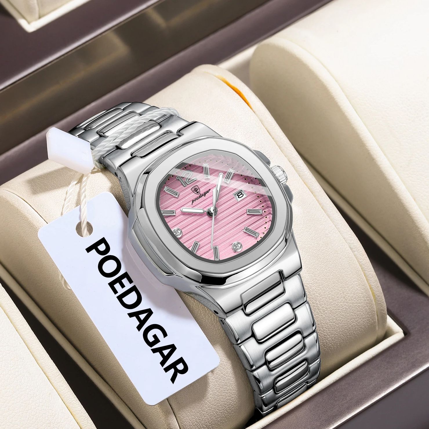 Reloj de pulsera POEDAGAR cuad - Luxury Watch Female reseña y precio