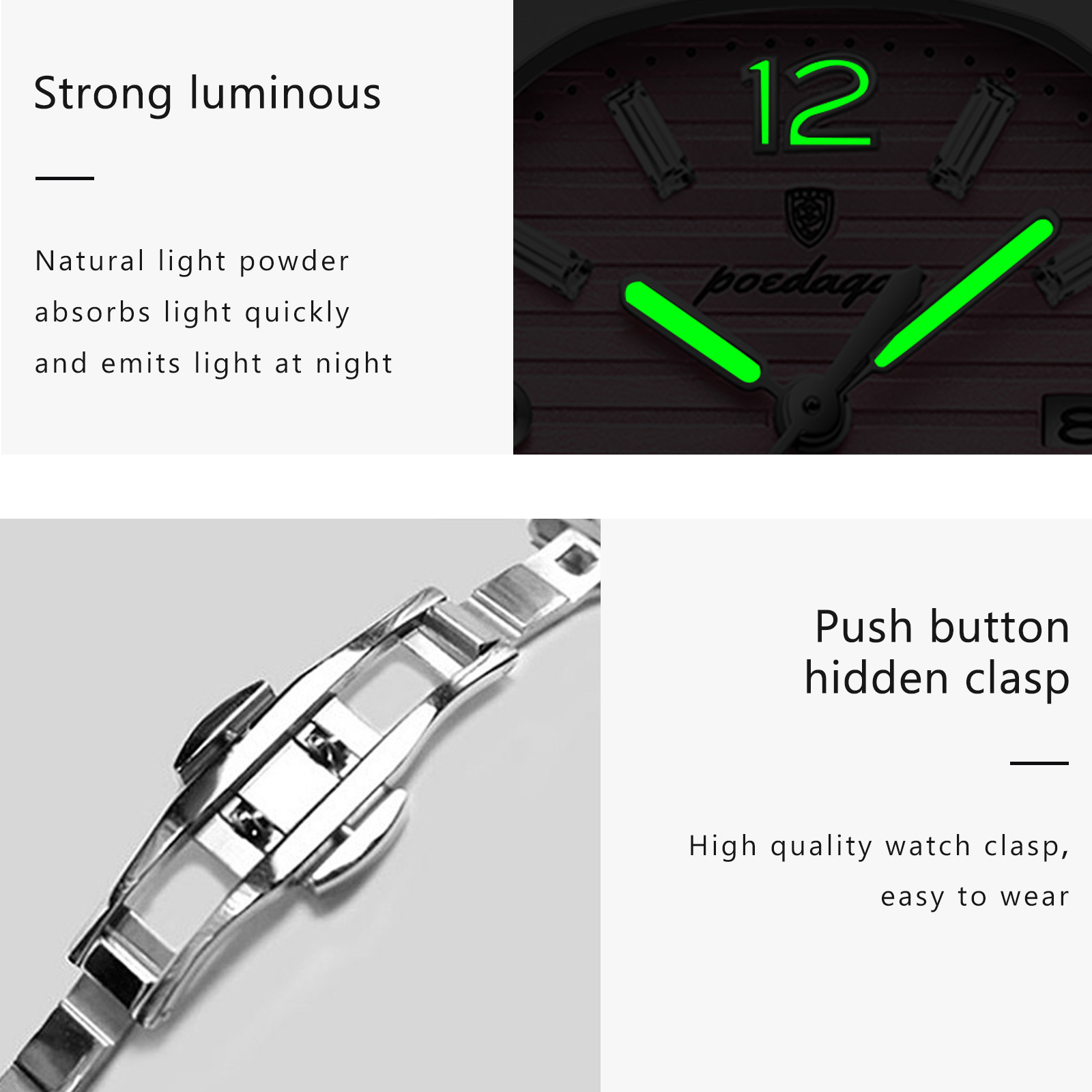Reloj de pulsera POEDAGAR cuad - Luxury Watch Female reseña y precio