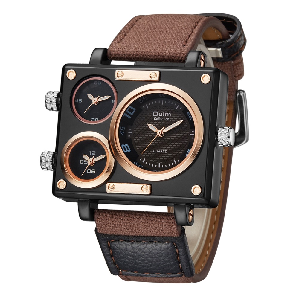 Oulm-reloj analógico de cuarzo - Luxury Watch Face reseña y precio