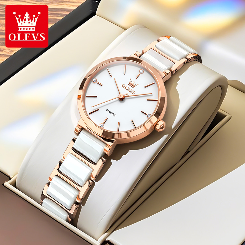 OLEVS Reloj de mujer 5877 Relo - Luxury Watch Quartz reseña y precio