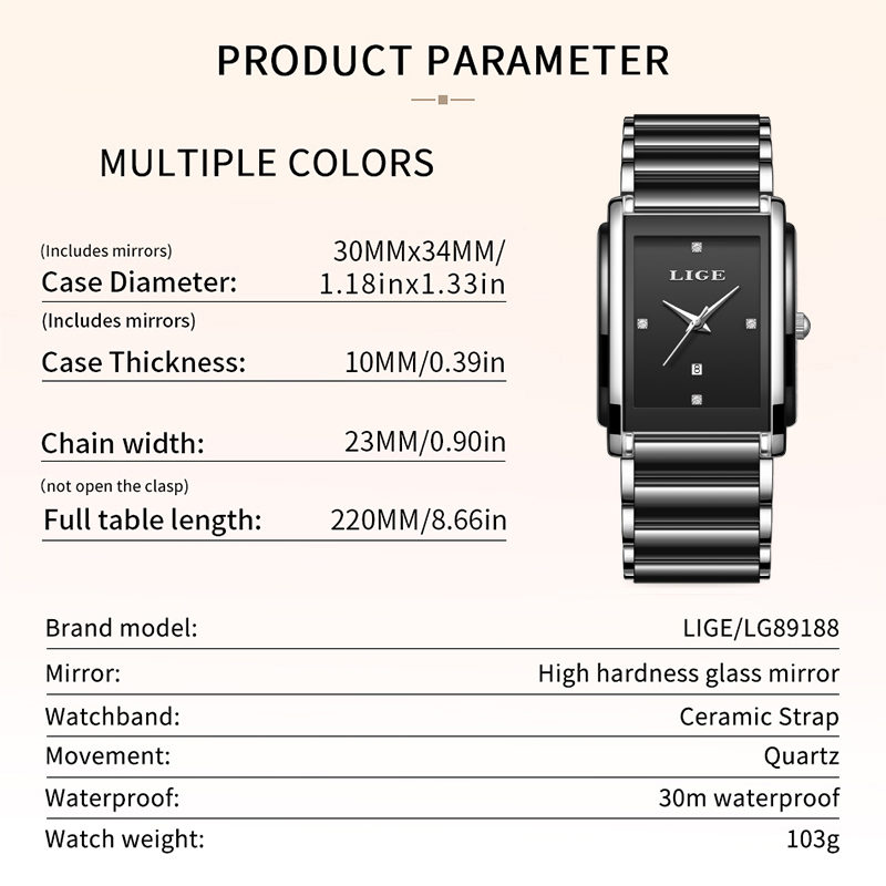 LIGE, nuevos relojes de lujo p - Luxury Watch Female reseña y precio