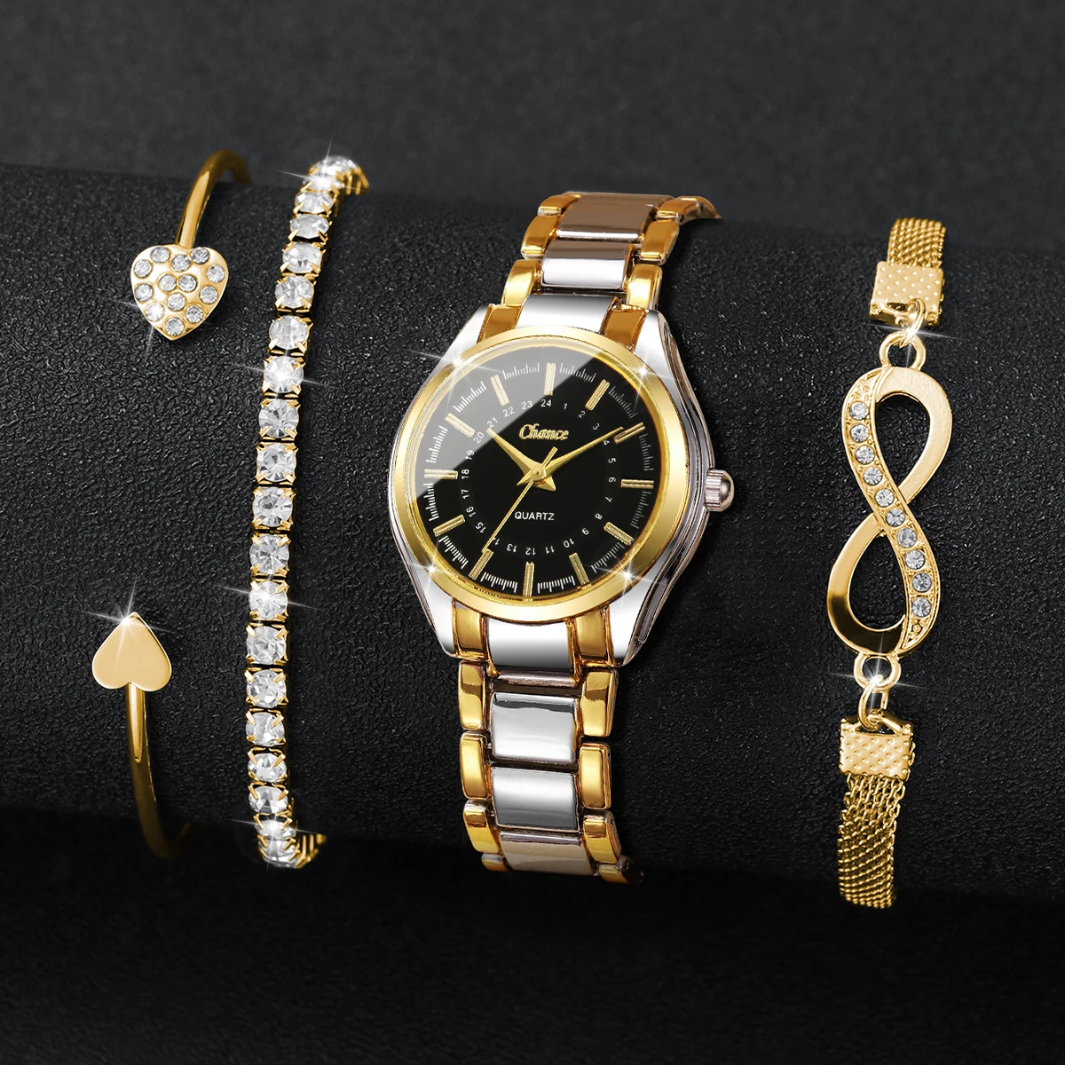 Conjunto de 4 relojes elegante - Luxury Watch Female reseña y precio