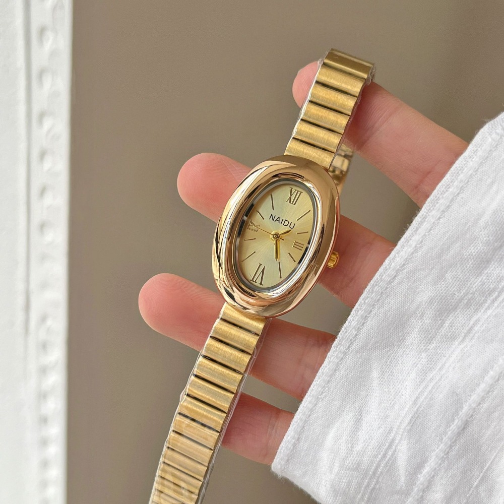 Reloj de cuarzo ovalado dorado - Luxury Watch Female reseña y precio