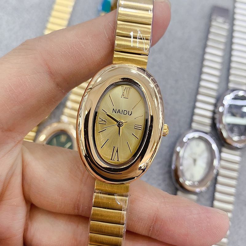 Reloj de cuarzo ovalado dorado - Luxury Watch Female reseña y precio