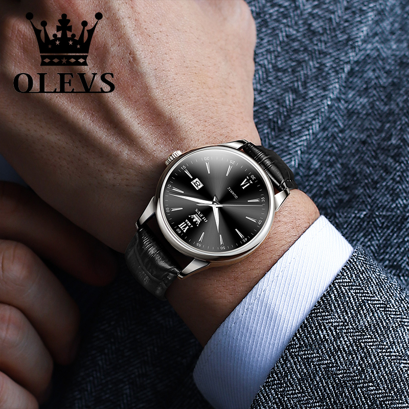 OLEVS-reloj de cuarzo para hom - Luxury Watch Holder For Men reseña y precio