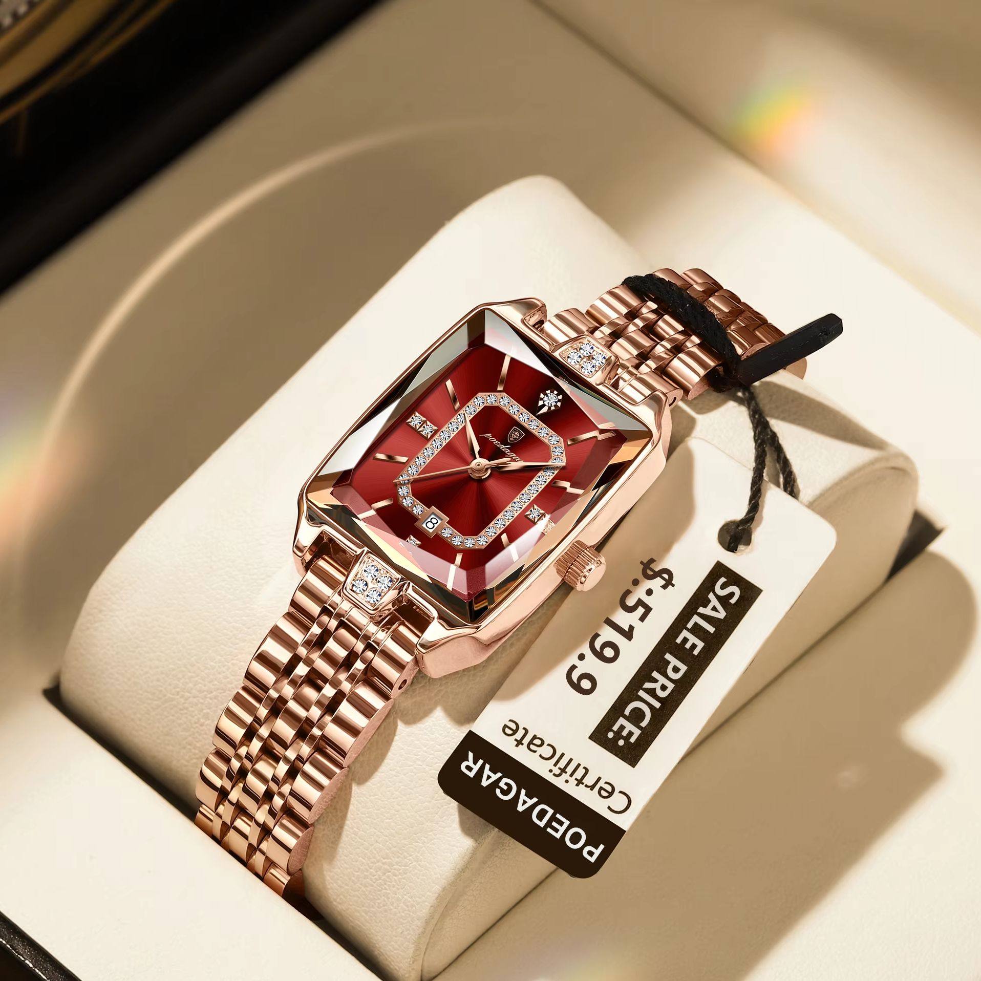 Reloj de pulsera POEDAGAR eleg - Luxury Watch Female reseña y precio
