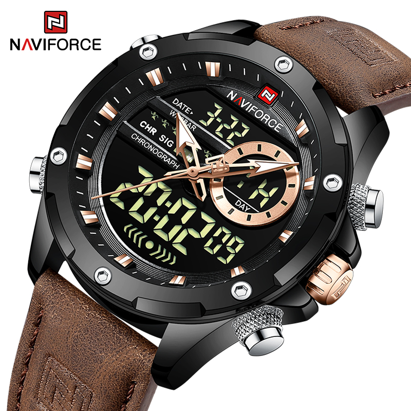 Nuevo Reloj NAVIFORCE para Hom - Luxury Watch Holder For Men reseña y precio
