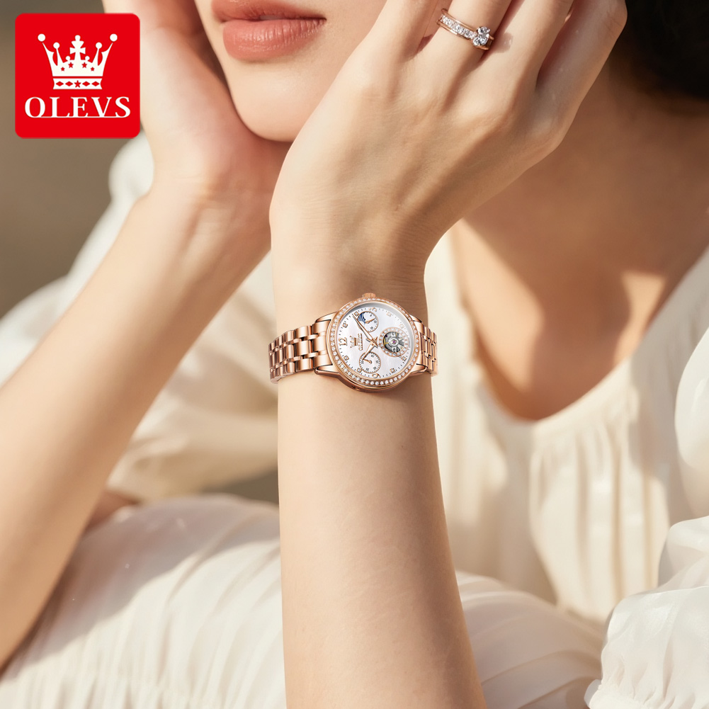 Relojes OLEVS para mujer, marc - Luxury Watch Quartz reseña y precio