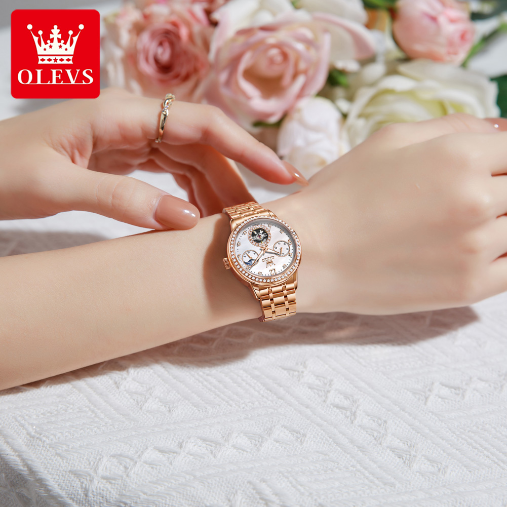 Relojes OLEVS para mujer, marc - Luxury Watch Quartz reseña y precio