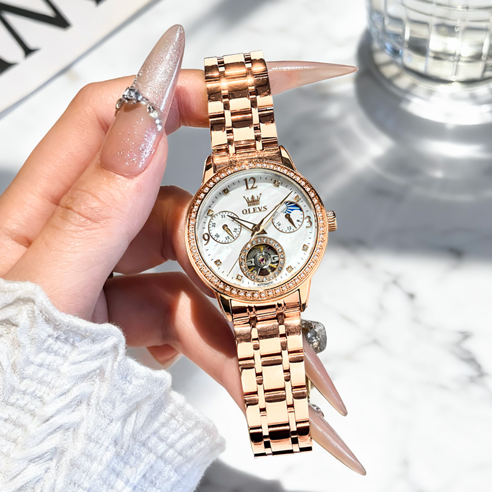 Relojes OLEVS para mujer, marc - Luxury Watch Quartz reseña y precio