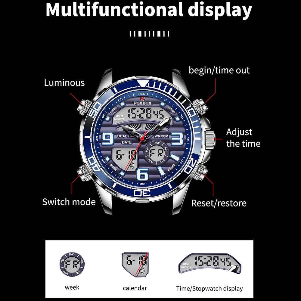 Relojes digitales de lujo para - Luxury Watch Holder For Men reseña y precio
