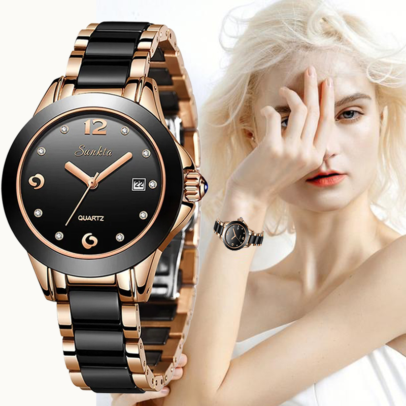 Relojes LIGE Sunkta elegantes  - Luxury Watch Quartz reseña y precio