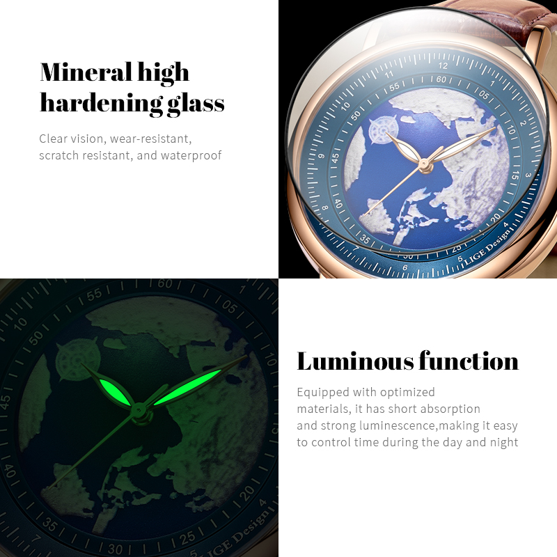 Reloj de pulsera LIGE 2026, nu - Luxury Watch Holder For Men reseña y precio