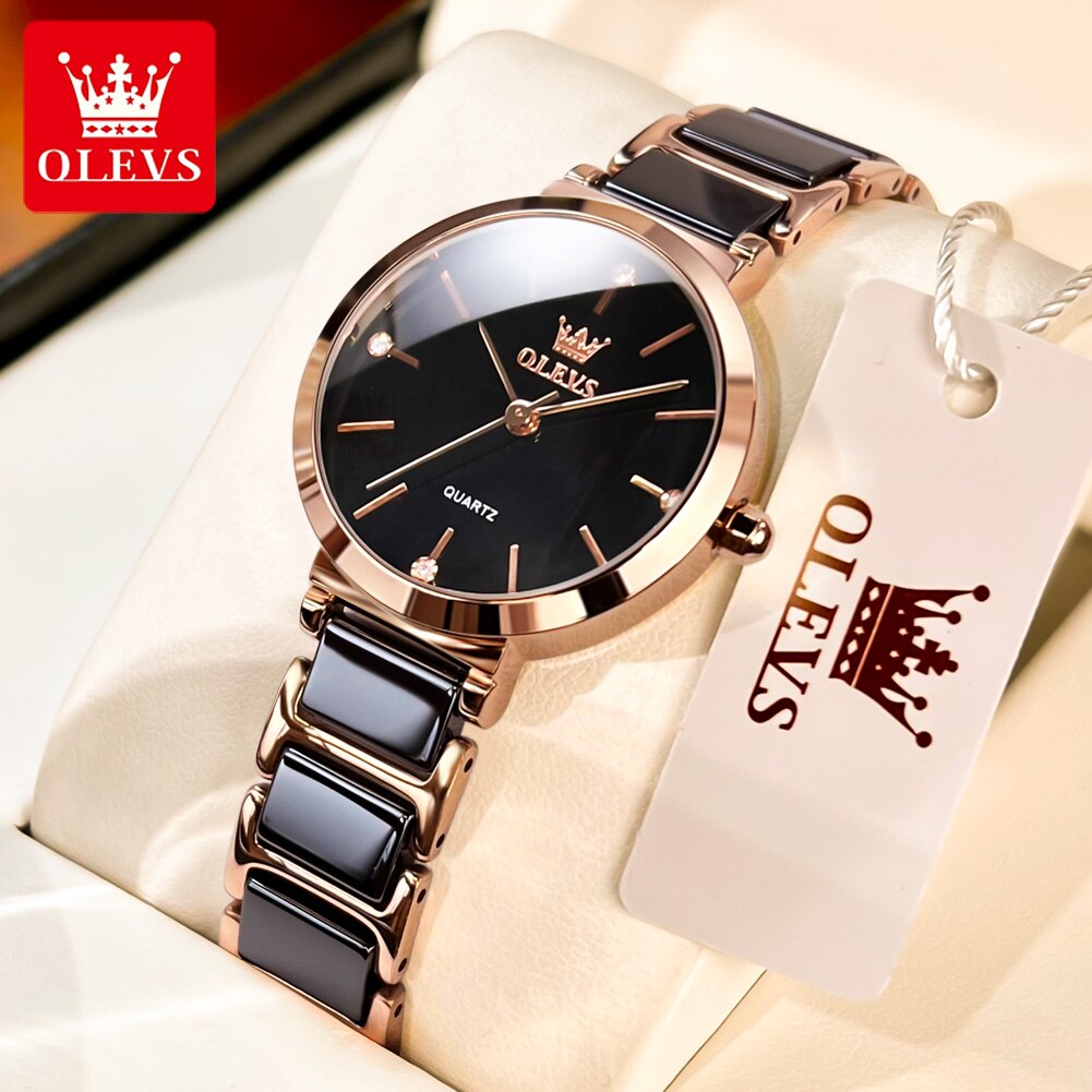 OLEVS-Reloj de cuarzo con corr - Luxury Watch Female reseña y precio
