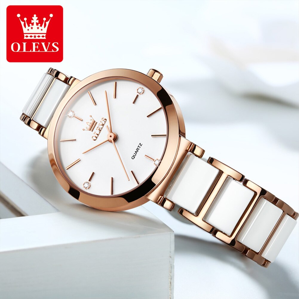 OLEVS-Reloj de cuarzo con corr - Luxury Watch Female reseña y precio