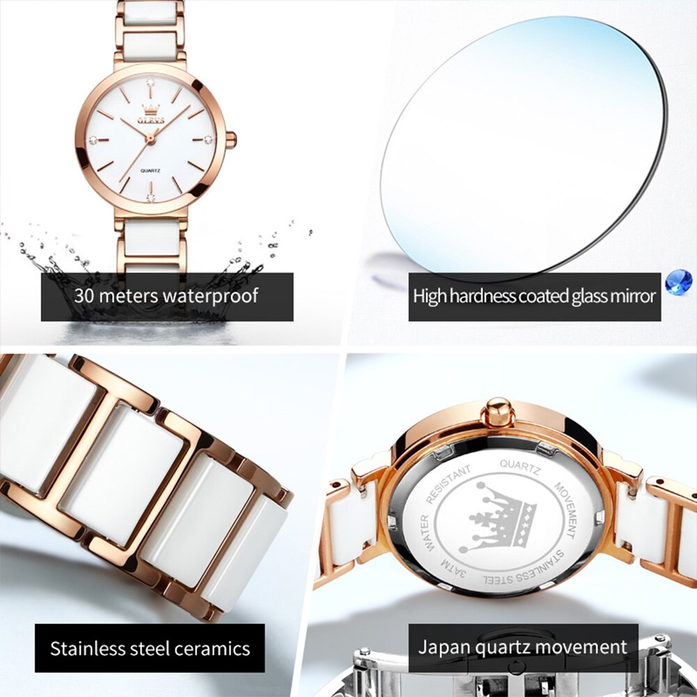 OLEVS-Reloj de cuarzo con corr - Luxury Watch Female reseña y precio